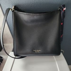 Kate Spade Hudson LG hobo bag black EUC